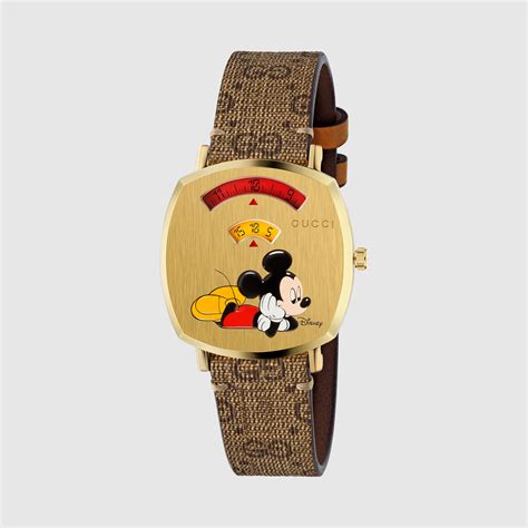 disney x gucci grip watch 35mm|where to buy disney gucci.